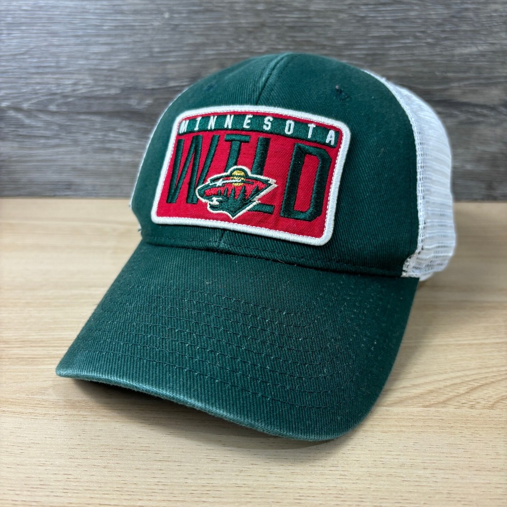 Minnesota Wild Hat Cap Snap Back Green NHL Hockey Logo Patch‎ Adjustable